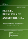 Revista Brasileira de Anestesiologia杂志封面